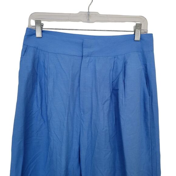 Steve Madden Trouser Pants Size Small S Wide Leg Blue Classic Elegant Office - Picture 4 of 13